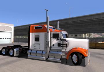 Kenworth W900 Aero Cab Custom version 1.0 for American Truck Simulator (v1.32.x, - 1.35.x)
