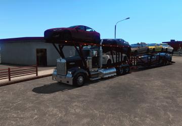 Kenworth W900 Auto Transport Variant + Trailer v1.0 for American Truck Simulator (v1.31.x, - 1.35.x)