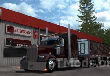 Kenworth W900 Highway Killer version 8.2 Fix for American Truck Simulator (v1.53.x)