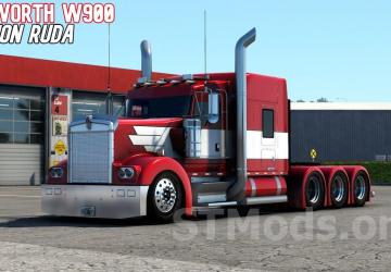 Kenworth W900 Highway Killer version 8.2 Fix for American Truck Simulator (v1.53.x)