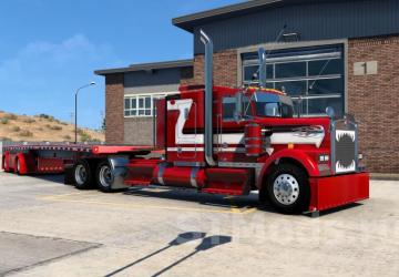 Kenworth W900 L/B Custom version 1.6 for American Truck Simulator (v1.48.x)
