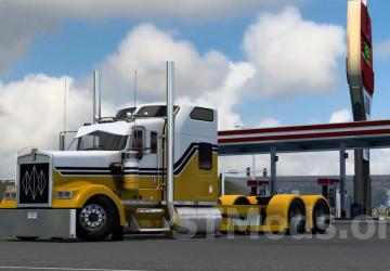 Kenworth W900L Custom version 1.3 for American Truck Simulator (v1.54.x)