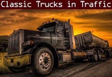 Classic American trucks and trailers in traffic v2.6 for American Truck Simulator (v1.43.x)