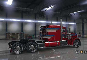 ROML Combo Skin for Peterbilt 389 and Custom Trailers v1.0 for American Truck Simulator (v1.32.x, - 1.35.x)