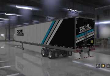 ROML Combo Skin for Peterbilt 389 and Custom Trailers v1.0 for American Truck Simulator (v1.32.x, - 1.35.x)