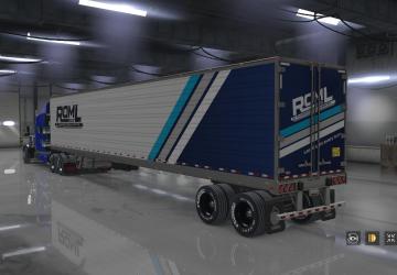 ROML Combo Skin for Peterbilt 389 and Custom Trailers v1.0 for American Truck Simulator (v1.32.x, - 1.35.x)