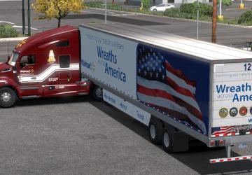 50 Skin Combo Pack for Dry Van and Kenworth T680 v2.0 for American Truck Simulator (v1.35.x, 1.36.x)