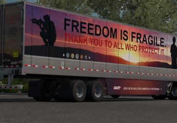 50 Skin Combo Pack for Dry Van and Kenworth T680 v2.0 for American Truck Simulator (v1.35.x, 1.36.x)