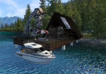 Map Lake cabin version 1.0 for American Truck Simulator (v1.44.x)