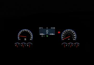 MACK Anthem Customised Dashboard version 1.4 for American Truck Simulator (v1.40.x, - 1.42.x)