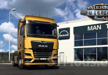 MAN TG3 TGX 2020 version 1.0.4 for American Truck Simulator (v1.48.x)