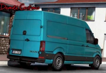 MAN TGE 3.140 version 1.1 for American Truck Simulator (v1.48.x, 1.49.x)