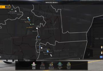 Map of Bolivia version 1.2 for American Truck Simulator (v1.39.x)