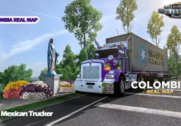 Mapa Colombia version 1.0 for American Truck Simulator (v1.39.x)