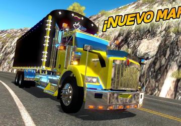 Mapa Colombia version 1.0 for American Truck Simulator (v1.39.x)