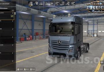 Mercedes Actros MP4 version 1.2.1 for American Truck Simulator (v1.48.x)