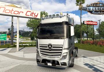 Mercedes Actros MP4 version 1.2 for American Truck Simulator (v1.48.x)