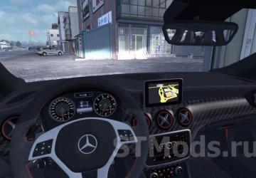 Mercedes Benz A45 version 2.3.1 for American Truck Simulator (v1.46.x, 1.47.x)
