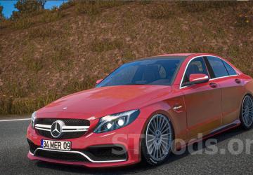 Mercedes Benz AMG C63 S 2017 version 1.4 for American Truck Simulator (v1.48.x)