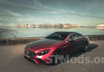 Mercedes-Benz AMG S63 Coupe 2021 version 1.1 for American Truck Simulator (v1.49.x)