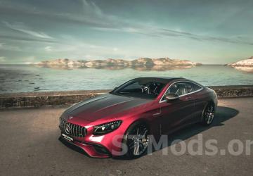 Mercedes-Benz AMG S63 Coupe 2021 version 2.1.1 for American Truck Simulator (v1.49.x)