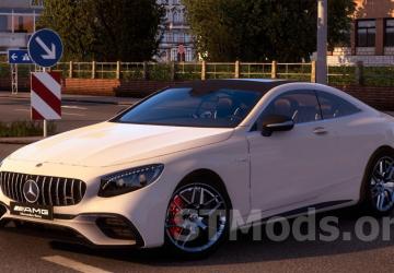 Mercedes-Benz AMG S63 Coupe 2021 version 2.8 for American Truck Simulator (v1.54.x)
