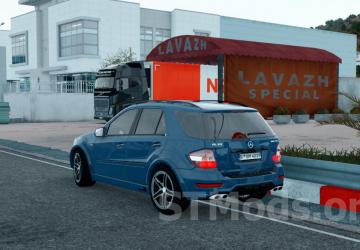 Mercedes Benz ML63 AMG 2009 version 1.7 for American Truck Simulator (v1.54.x)