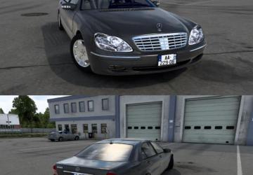 Mercedes-Benz S500 W220 version 1.0 for American Truck Simulator (v1.46.x)