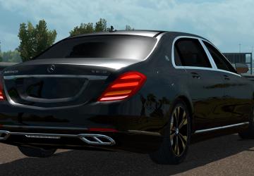 Mercedes Benz S650 Maybach 2018 version 6.1 for American Truck Simulator (v1.40.x, 1.41.x)