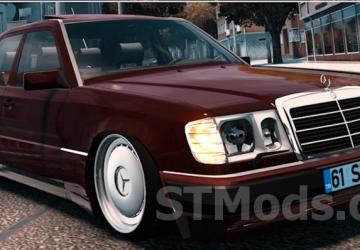 Mercedes-Benz W124 300d version 1.5 for American Truck Simulator (v1.54.x)