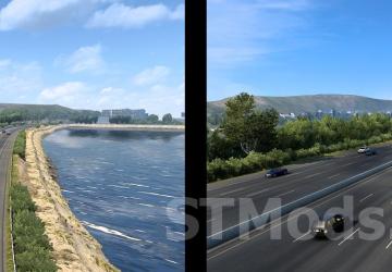 Map Minor Urban Overhaul version 15.7.1 for American Truck Simulator