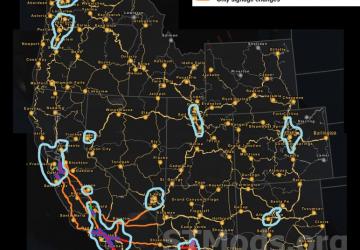 Map Minor Urban Overhaul version 15.7.1 for American Truck Simulator