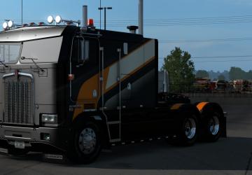 LINE Skin Mod for Kenworth K100E version 1.0 for American Truck Simulator (v1.35.x, 1.36.x)
