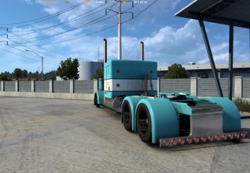 Modern Kenworth W900 flatglass version 1.0 for American Truck Simulator (v1.43.x)