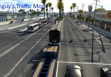More Traffic version 1.0 for American Truck Simulator (v1.43.x)