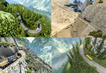 Map Mountain Roads version 1.2.6 for American Truck Simulator (v1.43.x)