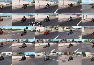 Motorcycle Traffic Pack version 4.1 for American Truck Simulator (v1.43.x)