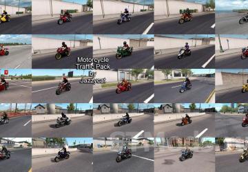 Motorcycle Traffic Pack version 6.0.1 for American Truck Simulator (v1.47.x)