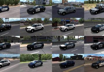 Municipal Police Traffic Pack version 1.4 for American Truck Simulator (v1.43.x)
