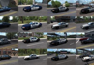 Municipal Police Traffic Pack version 1.16 for American Truck Simulator (v1.46.x)