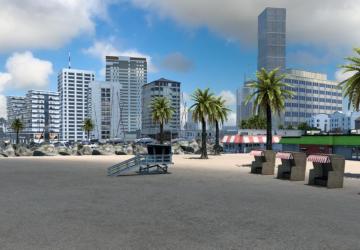 Map Pacific Map version 1.1 for American Truck Simulator (v1.44.x)