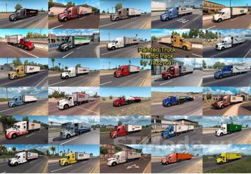 Painted Truck Traffic Pack version 6.1.2 for American Truck Simulator (v1.48.x)