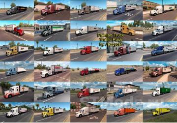 Painted Truck Traffic Pack version 6.1 for American Truck Simulator (v1.47.x)
