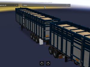 Pack of double trailers version 04.06.17 for American Truck Simulator (v1.6.x, - 1.31.x)