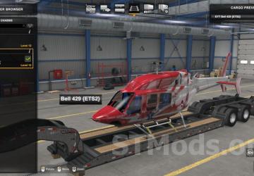 A pack of new cargoes for the low loader version 1.1 for American Truck Simulator (v1.46.x, 1.47.x)