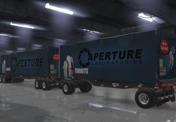 Aperture Laboratories Skin Pack version 1.0 for American Truck Simulator (v1.32.x, - 1.34.x)