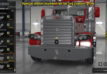 Peterbilt 389 Accessories Pack version 30.05.18 for American Truck Simulator (v1.31.x, - 1.36.x)