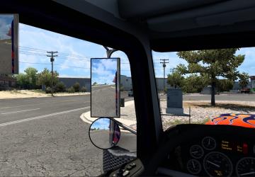 Peterbilt 389 New Mirrors version 1.0 for American Truck Simulator (v1.40.x, 1.41.x)