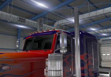 Peterbilt 389 New Mirrors version 1.0 for American Truck Simulator (v1.40.x, 1.41.x)