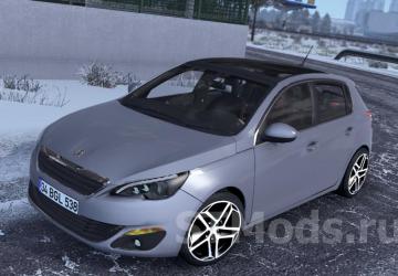 Peugeot 308 version 2.0.3 for American Truck Simulator (v1.46.x, 1.47.x)